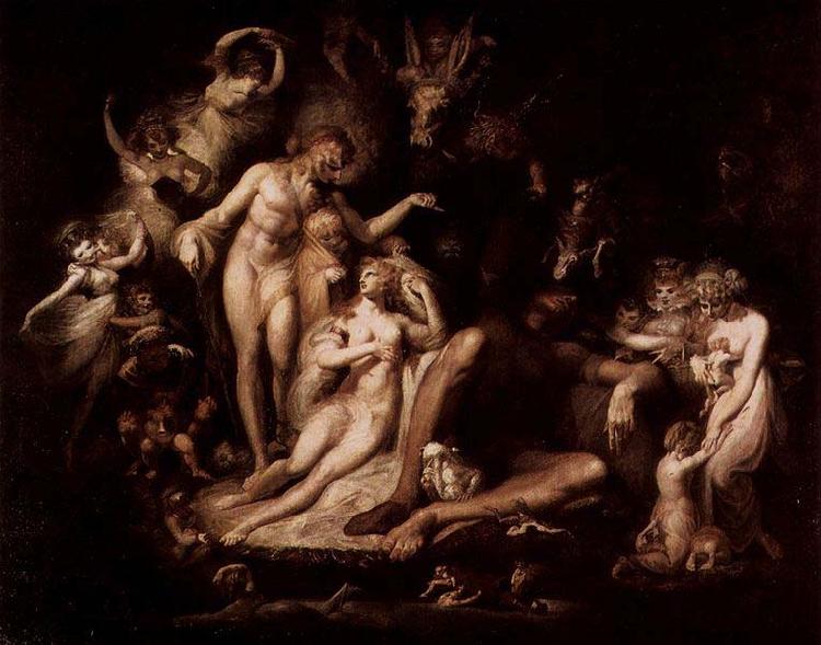 Johann Heinrich Fuseli The Awakening of the Fairy Queen Titania France oil painting art